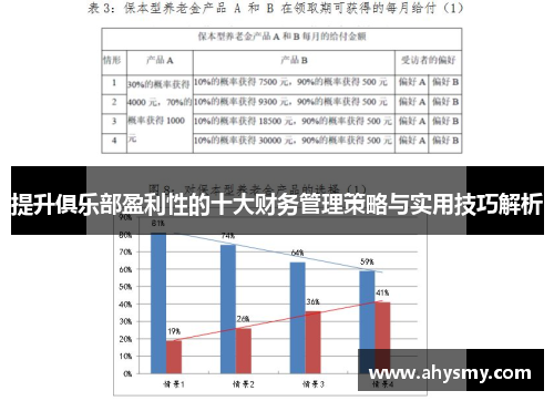 提升俱乐部盈利性的十大财务管理策略与实用技巧解析
